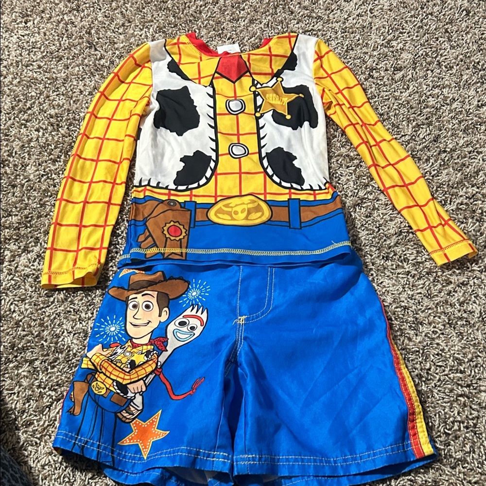 Disney Pixar Toy Story 4 Woody and Forky Swim Suit